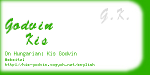 godvin kis business card